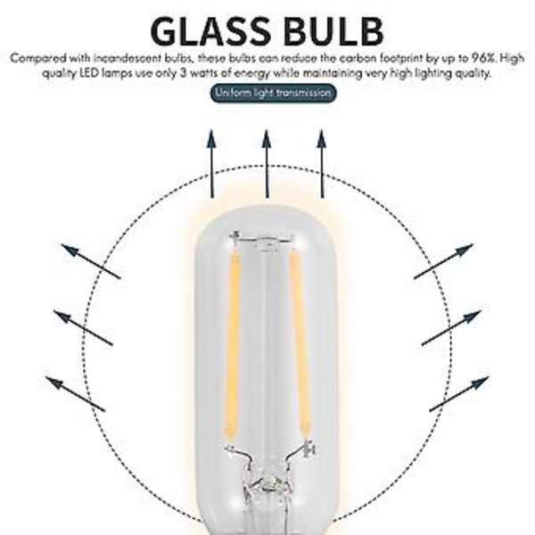 2x E14 3w LED Köksfläkt Lampa Varm