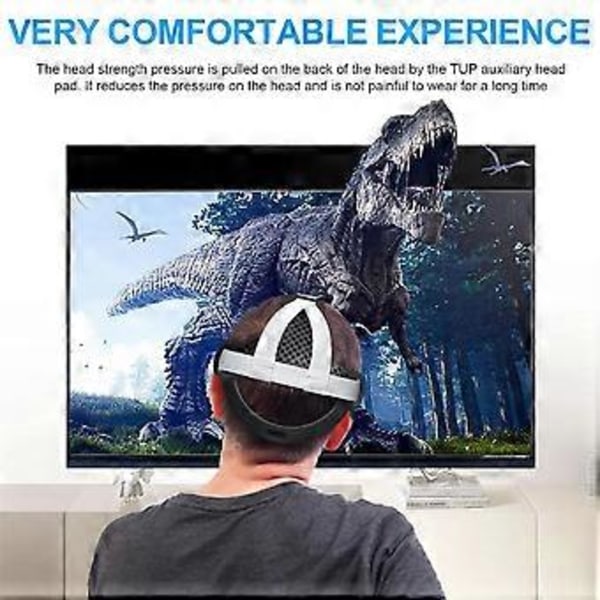 TPU Hovedpude Udskiftning Hovedbøjle Pude for at Reducere Tryk og Komfort til 3 VR Headset Sort
