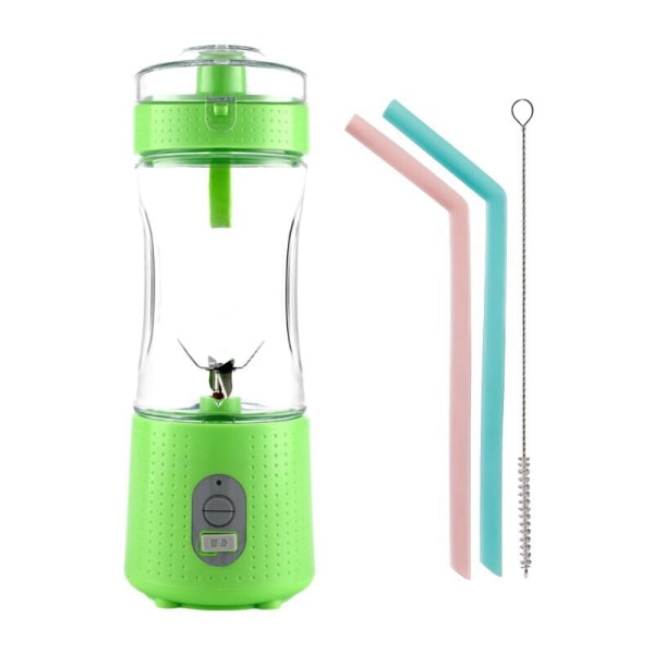 Bärbar elektrisk blender USB personlig baby Mjölk Smoothie Maker Blender för hemresekontor, grön