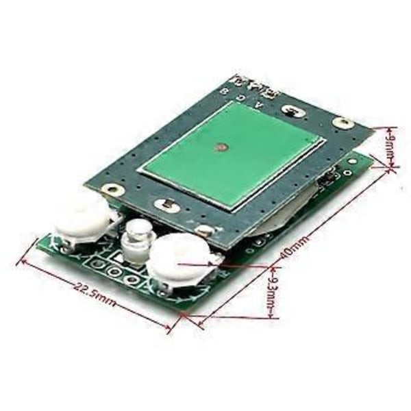 DC 5V 5.8G 5.8GHz Mikrovågssensorswitchmodul K6-a Ingen Interferens