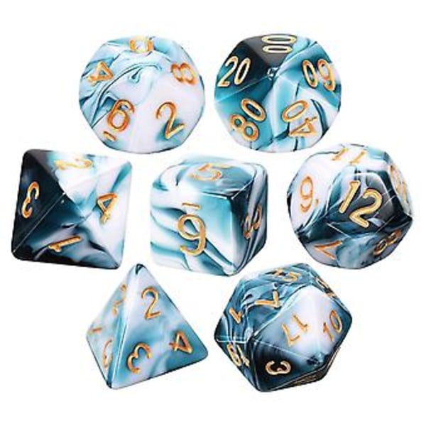 7 Dele Terningesæt Hedral Terningesæt Rollespilsterninger Sæt Til Dnd Pathfinder Rollespil Rpg