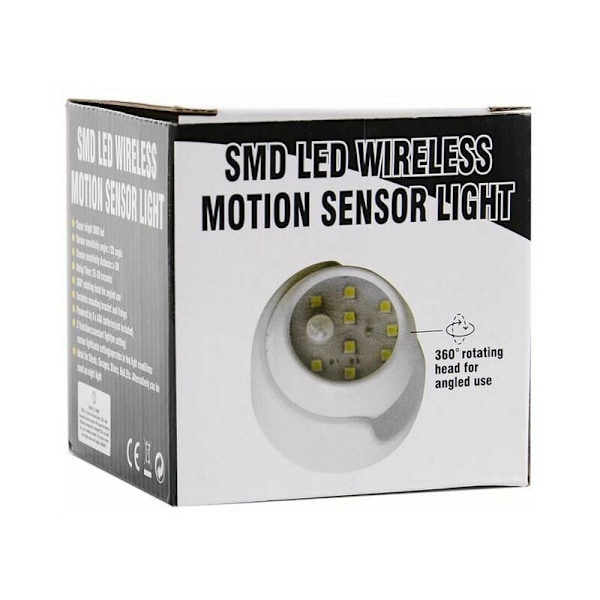 Utomhusvägglampa med rörelsesensor LED Utomhusbelysning Trådlös Batteridriven Belysning 360 Graders Rotation och Tilt