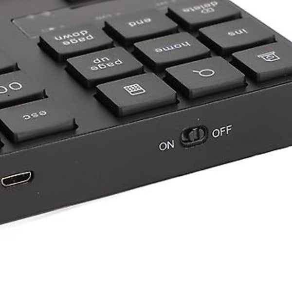 35 Näppäimen Langaton Numeronäppäimistö 2.4G Langaton Ergonominen Muotoilu Hiljainen Nopea Palautus Yhden Käden Peli-näppäimistö Kotiin