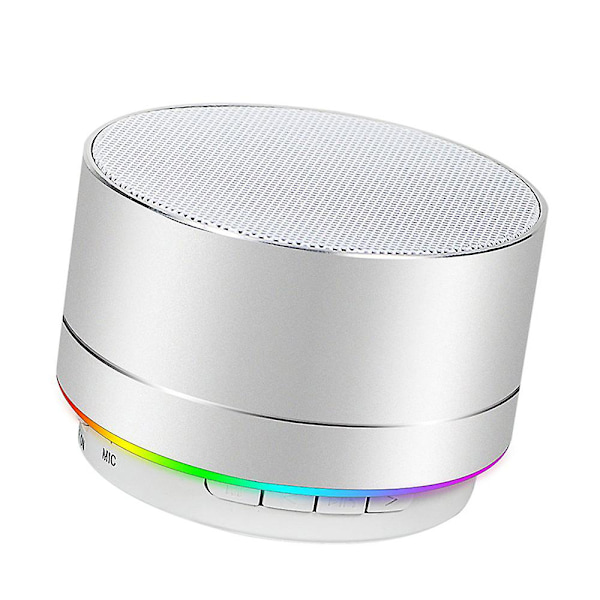 Bärbar trådlös Bluetooth-högtalare med LED-lampor, multifunktionell inomhus- och utomhusstereo-bas Bluetooth-högtalare, inbyggd mikrofon, Fm R