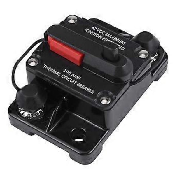 DC12V-42V Autostereoiden Audio Inline -katkaisija Manuaalinen nollaus (200A)