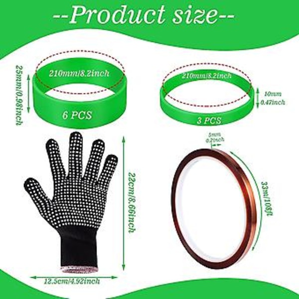 Silic S Til Sublimerings Emner, 2 Størrelser Silic Sleeve Kit Til 20 30 Oz Skinny Stra