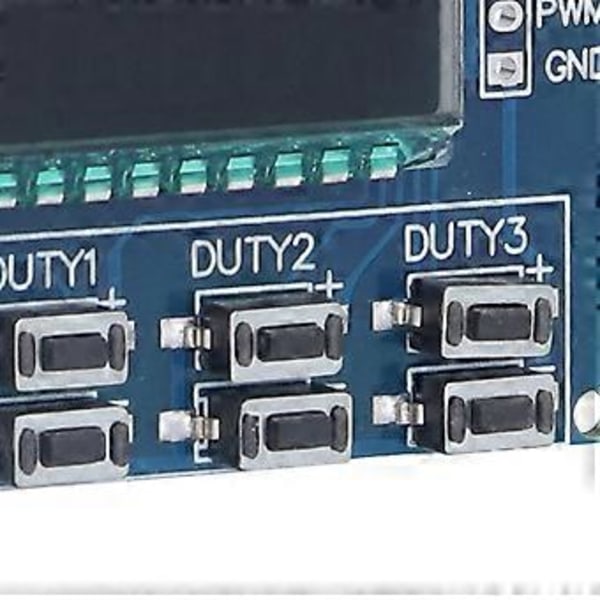 PWM Signalgenerator 3 Kanaler Justerbar Puls Fyrkant Rektangulär Våg Frekvens Driftcykel Modul