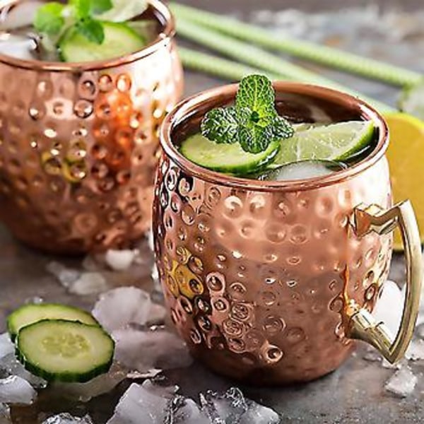 Mini 2-ounce Rostfritt Stål Mule Mugg Espresso Mini Muggar Pläterad Mugg Muggset