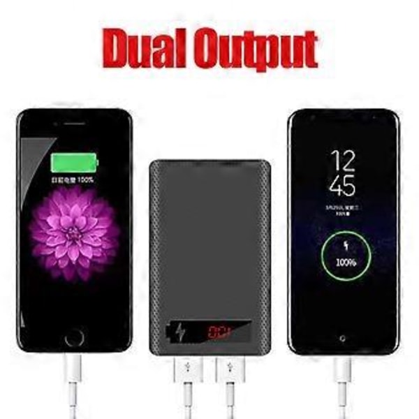 L5 LCD-skärm 5x18650 Batteri för Fodral Powerbank för Skal Laddbox Utan