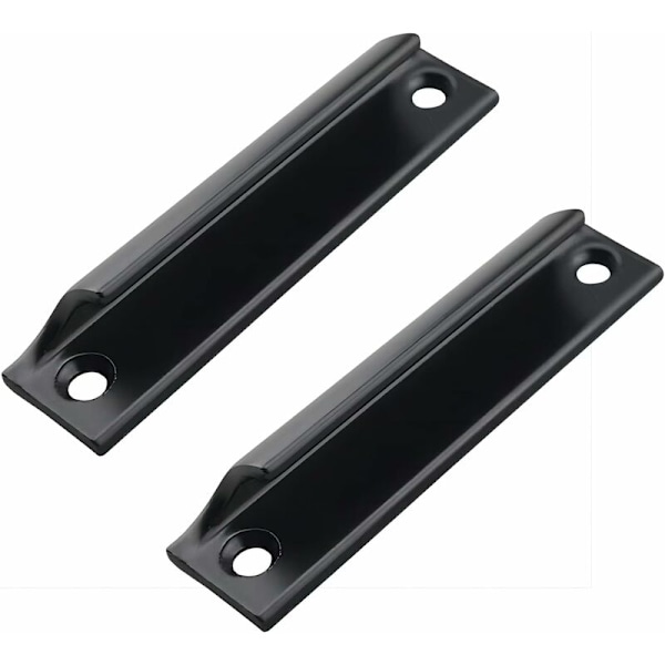 2 pieces Sliding door handle, black concealed furniture handles, Balcony door handle, recessed furniture handles for sliding doors, drawer handles 9