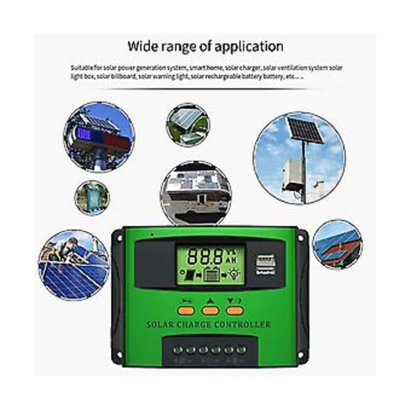 60a Pwm Solar Oplader 12v 24v Auto Tilpasning Opladning Til Solar