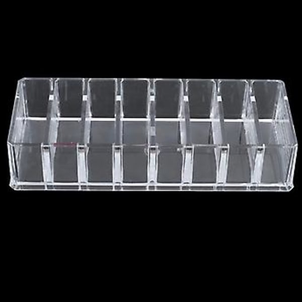 Ny 8 Slots Akryl H Øje B Makeup Case Stora Iser
