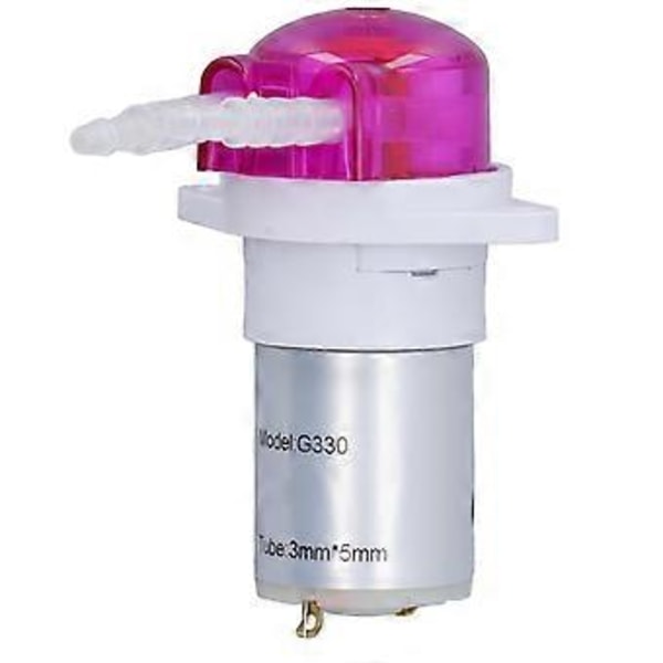 Peristaltisk Pumpe Mini DC Liten Mikro Sirkulerende Elektrisk Selvprimende Væskedoseringspumpe 5000RPM 24V 53ml/min 130A