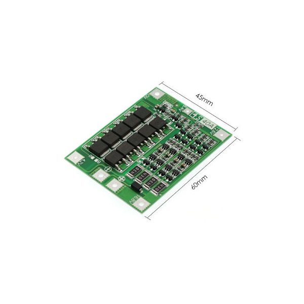 4S 40A Li-ion cellebeskyttelseskort Balance Version Lithium batterier Integreret kredsløbsbeskyttelseskort BMS til boremotor, 4S 40A