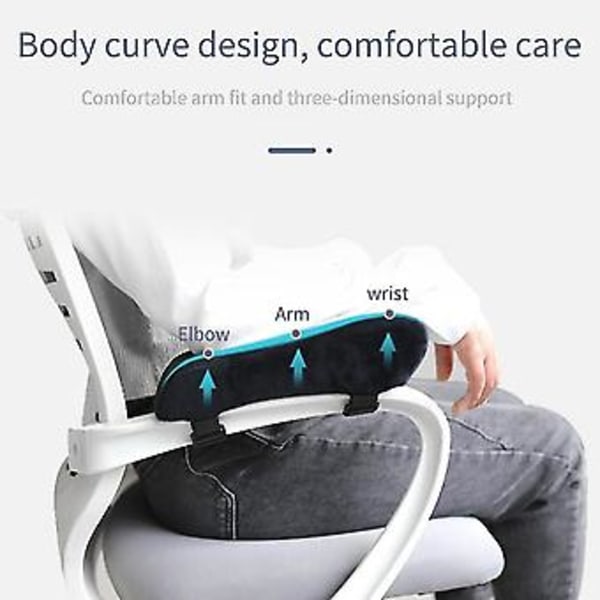 Stole Armlænspuder Ultrablød Memory Foam Albuepude Støtte Universal Pasform Eller Kontorstol Til El