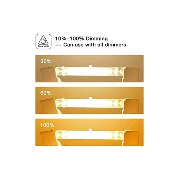 5 kpl R7S-halogeenilamppua 118 mm 300 W 230 V, R7S-halogeenitanko 118 mm, himmennettävä R7S-halogeenilamppu halogeenitankovalaisin rakennusten valonheittimiin, työmaisemiin