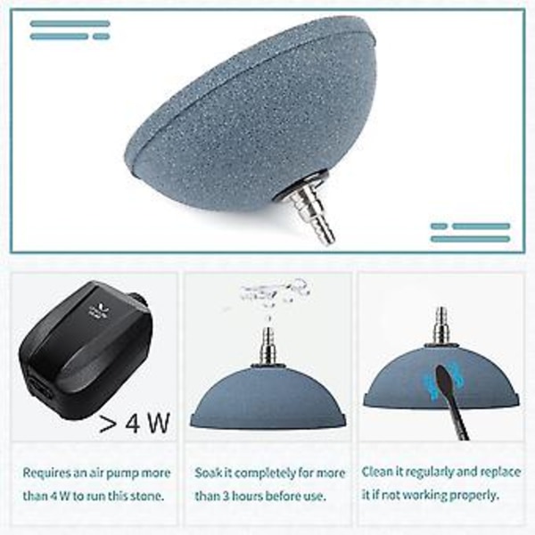 Akvarium 10cm Bröd Luftsten Bubbel Diffuser Frigöringsverktyg För Luftpumpar Fisk Tankar Hinkar Dammar Och Dwc Reservoarer