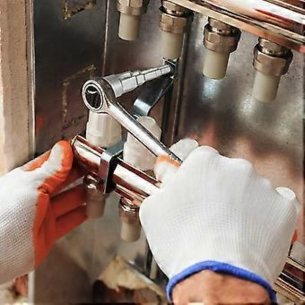 1/2-tommers driv Radiatorer Spuds Skiftenøkkel Drivventiler Tilkobling Trinnvis Driv