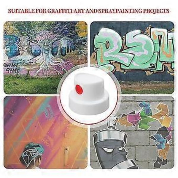 -Färgkorkar för burkar- Burkmunstycke- Färg-Graffitimunstycken- Färgmunstycken Röda