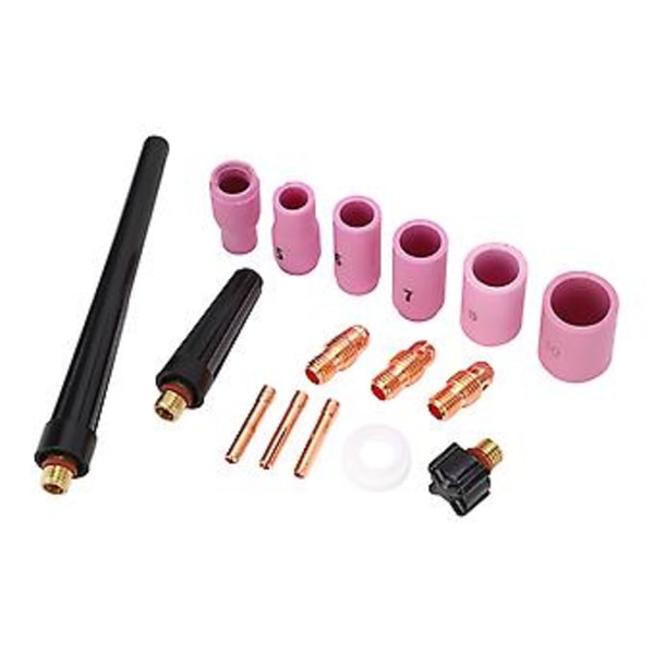 16 kpl hitsauskupin poltinkotelon sarja PTFE-etukannella WP 9 20 25 hitsauspistoolille