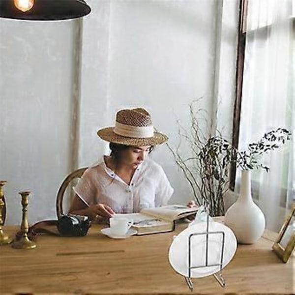 8 stk. Tekop og underkop display stand holder stativ metal kop underkop holder tekop holder display kaffekrus organizer