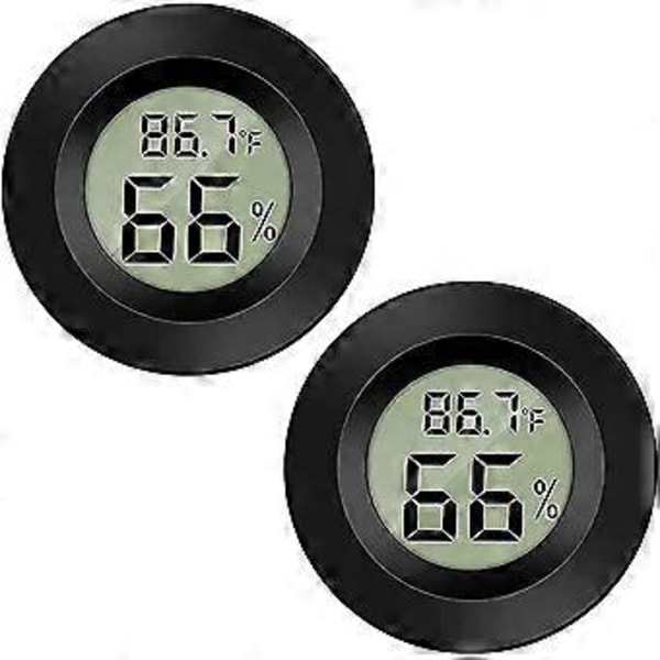 Mini Digital Hygrometer Mätare Inomhus Termometer, LCD-skärm Temperatur Utomhus Luftfuktighet För Humidorer Växthusar Cigarrburkar Inkubatorer Gitarr
