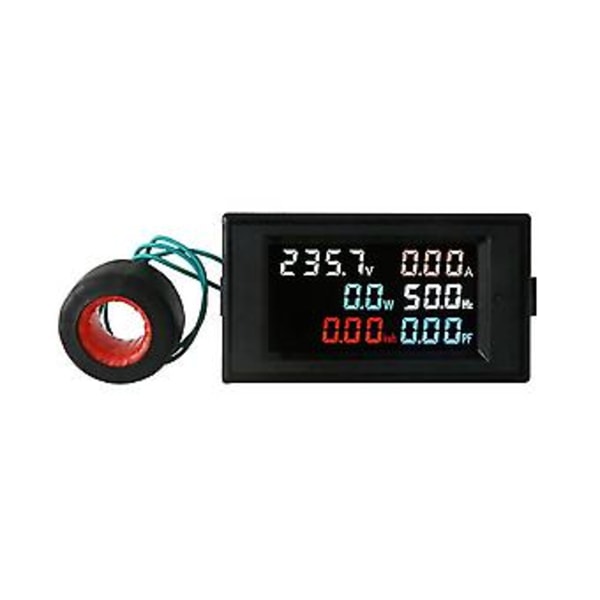 AC200-450V 100A LCD Digital Panel Wattmätare Mätare Volta Voltmeter Ström Amperemeter Frekvensindikator