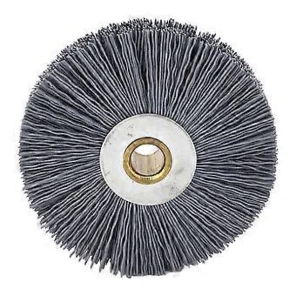 Nøglemaskinebørste 80x20x10mm Nylon og rustfrit stål Multifunktionel kruset trådhjulsbørste