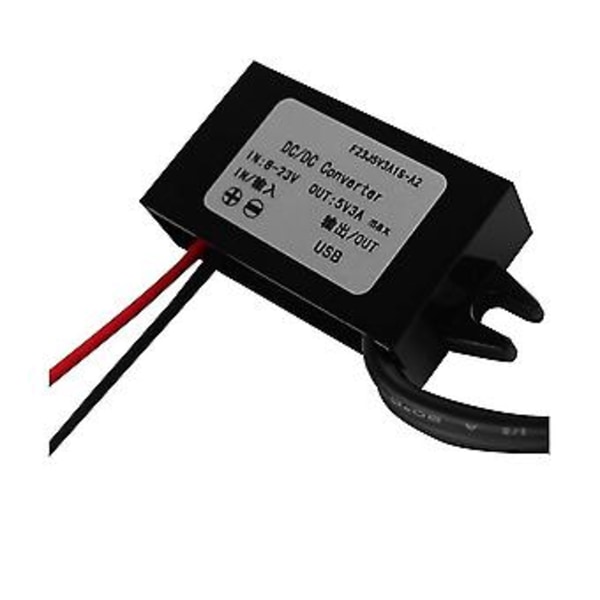 12V (8-23V) till 5V 3A FE USB Bilomvandlare Spänningsregulator Modul Bil Cykel C