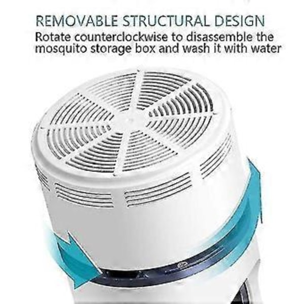 Elektrisk Myggdreper LED Lampe Flue Myggfelle Lys Skadedyrbekjemper Insektavviser