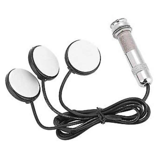 Gitarrpickup 3x Piezo Pickup Transducer För Akustisk Gitarr Ukulele Mandolin Instrument