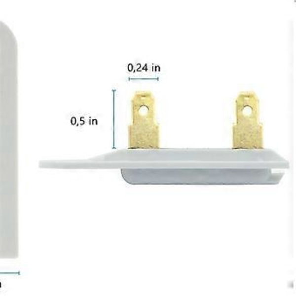 8 KPL Kuivausrummun lämpösulake 3392519 Sopii WP3392519 3392519