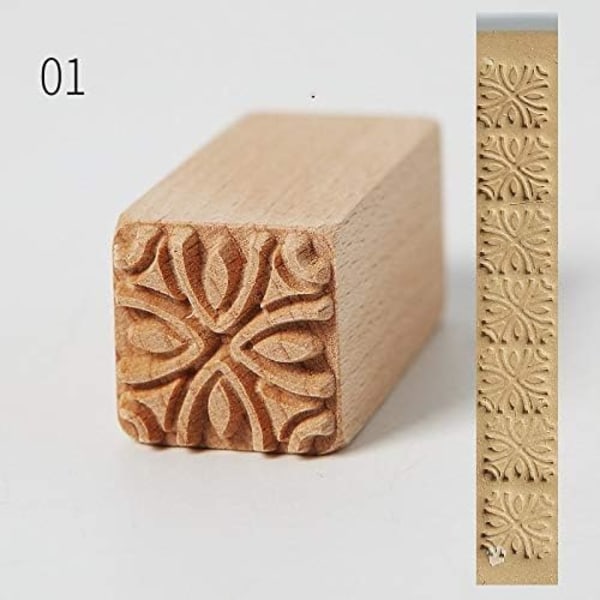 Stämplar för keramikverktyg i trä för utskrift av keramik från DIY