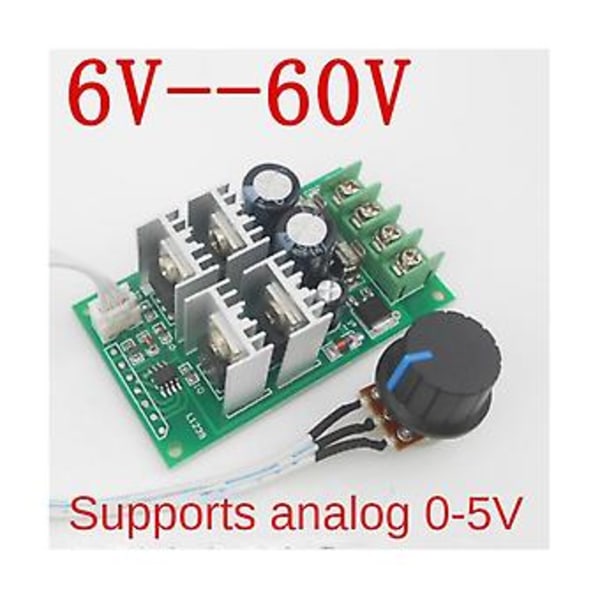 6-60V Hastighet PWM Hastighet S 20A Ström Volta Regulator Drivmodul