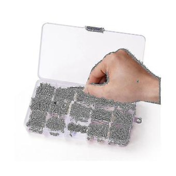 254 st/lot Kit för bakplåtsmontering med förvaringslåda för elgitarr DIY-verktyg, silver