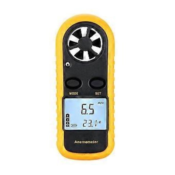 Mini LCD Digitaalinen Anemometri Tuulen Nopeus Ilman Nopeus Lämpötilan Mittaus Taustavalolla