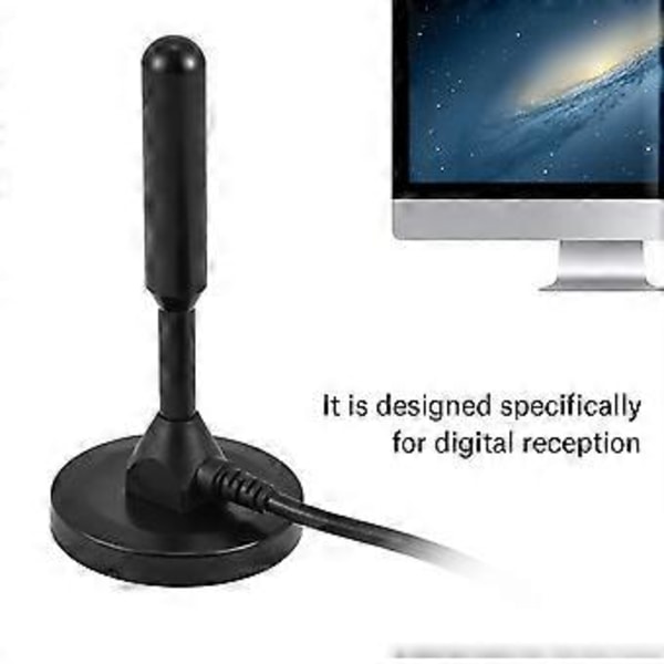 Magnetisk Aluminium Digital TV Antenne Innendørs Signal for TV/HDTV/Freeview