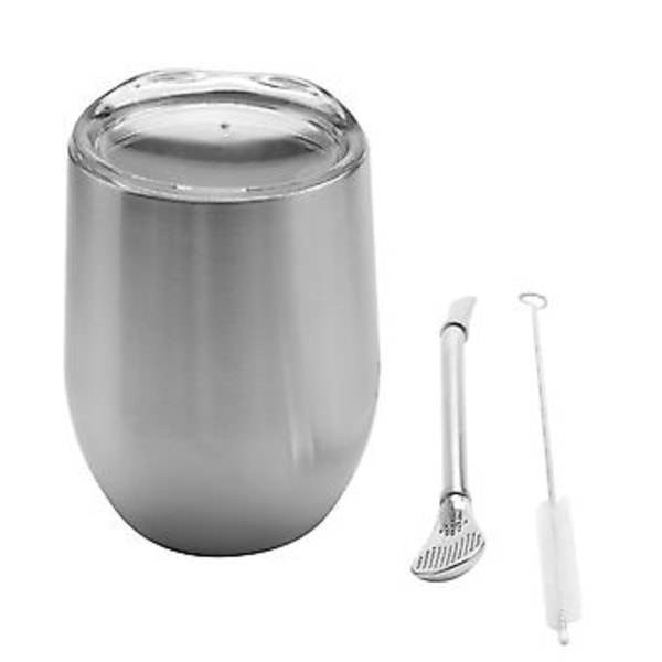 Dubbel- Mindre Yerba Mate Kalebass Teset Mate Te Med Lock Sked Sugrör Boma Hea