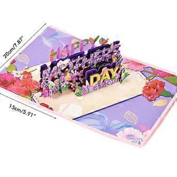 D Grattiskort, Glad Mors Dag 3D Mors Dag D Kort Grattiskort Smidig Användning