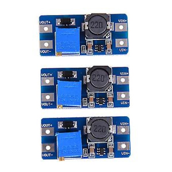3st Ingång 2v-24v Dc-dc 5v/9v/12v/28v Boost Converter Justerbar Step Up Strömförsörjning Pcc Kort Mou