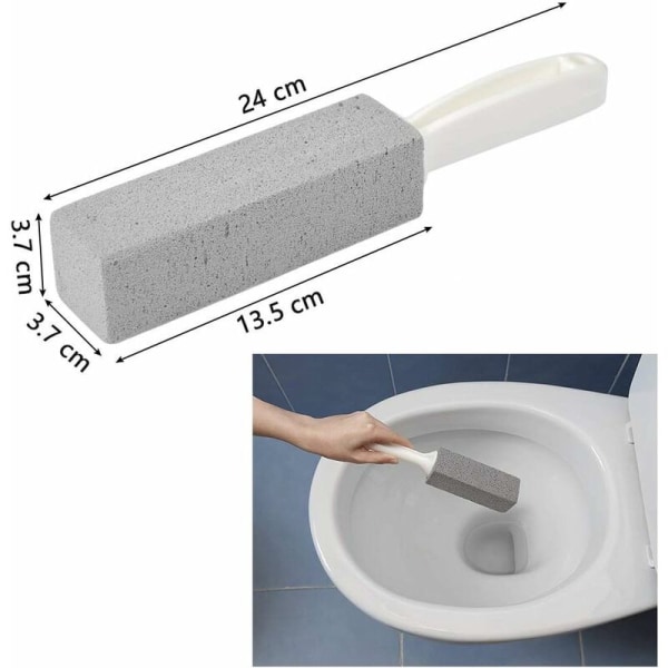 4 PCS Pumice Stone Cleaning Brush with Handle Cleaning Block Cleaner Toilet Brush WC for Kitchen / Grill / Bath / Toilet Bowel / Pool