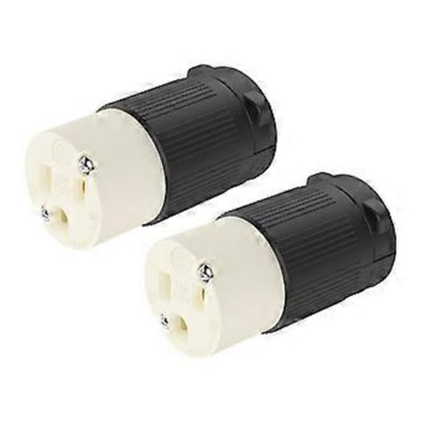 2-pakning NEMA 5-15R Ledningskontakt Uttak Hunnplugg Erstatningsledning Uttak 15 Ampere 125 Volt 2 Pol 3 Ledninger