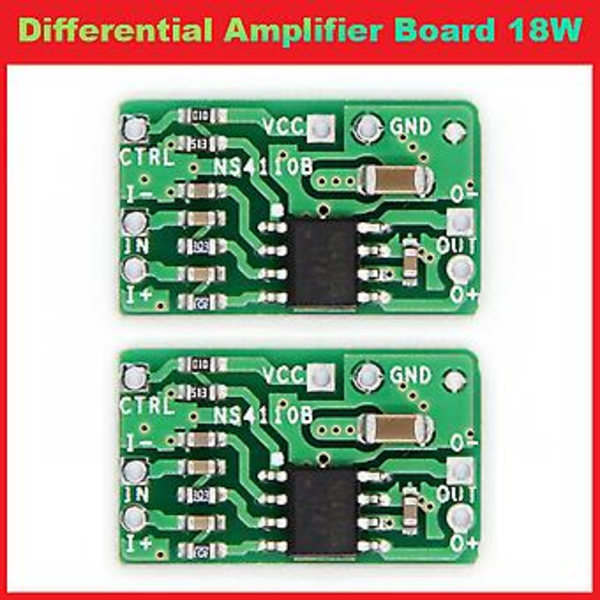 2kpl Differentiaalivahvistinlevy 18w Digitaalinen D/ Ns4b Volta 6-14v O Vahvistin