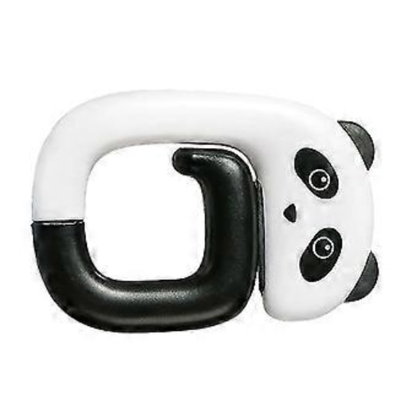 Skrivbordsmonterad väskhållare Krok Söt Panda Design Vikbar Stark Lastbärande Kapacitet Under Skrivbordet Hörlurskrok Bord Ryggsäckshållare