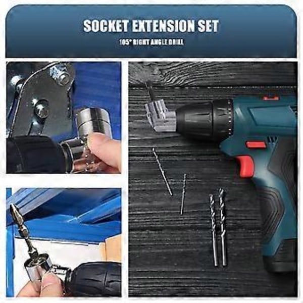 Flexibel Borrförlängare Hex Skaft Borrmutterdragare Bits Set, 3st Universal Hylsadapter Set, Skruvmejsel Bits Set