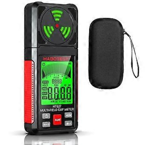 EMF-måler, 3 i 1 EMF-detektor Elektromagnetisk feltstrålingsdetektor for EF, MF, RF, WiFi-signal, EMF-leser for hjemmet