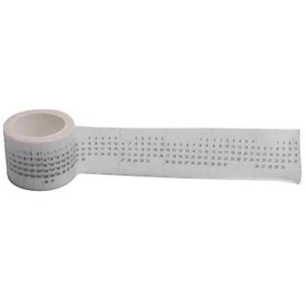 8 Ruller Kalender Washi Tape Sett Dato Dag Uke Måned Nummer Kalender Washi Maskeringstape Dekorativ F