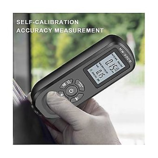 Digitaalinen pinnoitteen paksuusmittari 0,01 mm/1 mil paksuusmittari LCD-näytöllä ja kalibroinnilla
