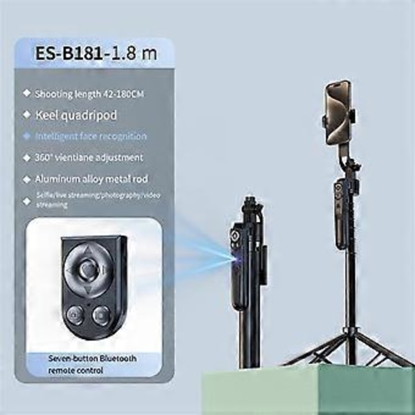AI Automatisk Spårning Selfie Stick Automatisk Spårning Intelligent Följ Live Telefonhållare Bluetooth 5.0 Gimbal Stabilisator