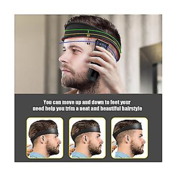 2 stk. DIY Hjemme H Fade Og Taper H Trimning Buet Silikone Hcut Grå